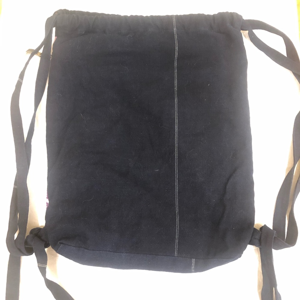 Drawstring Backpack Handmade in Guatemala - Picture 3 of 8